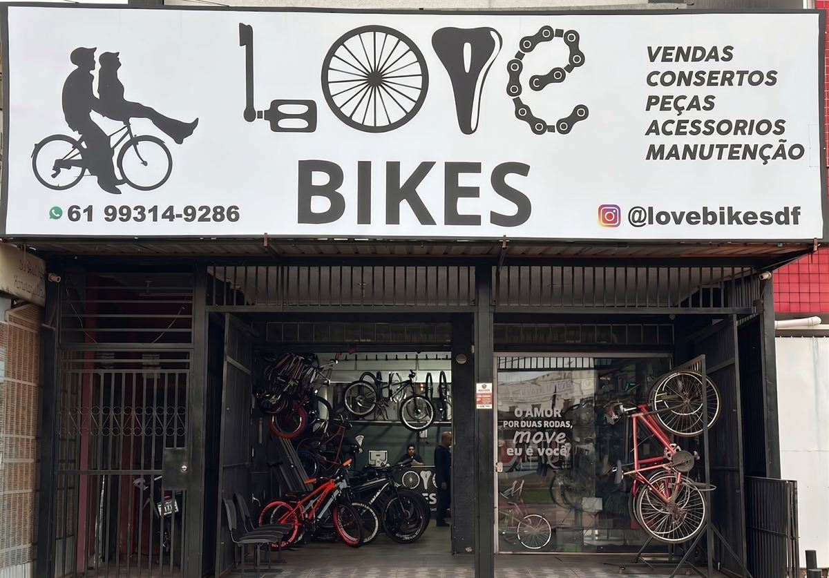 Fachada da Love Bikes